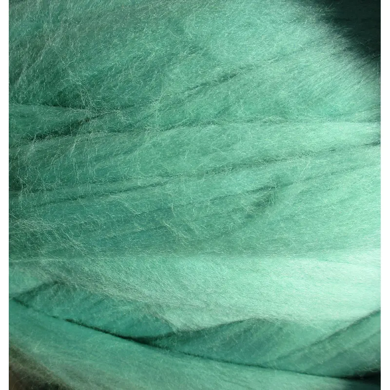 Super Fine & Organic Aqua Blue-Green Color 19 Micron DHG Merino