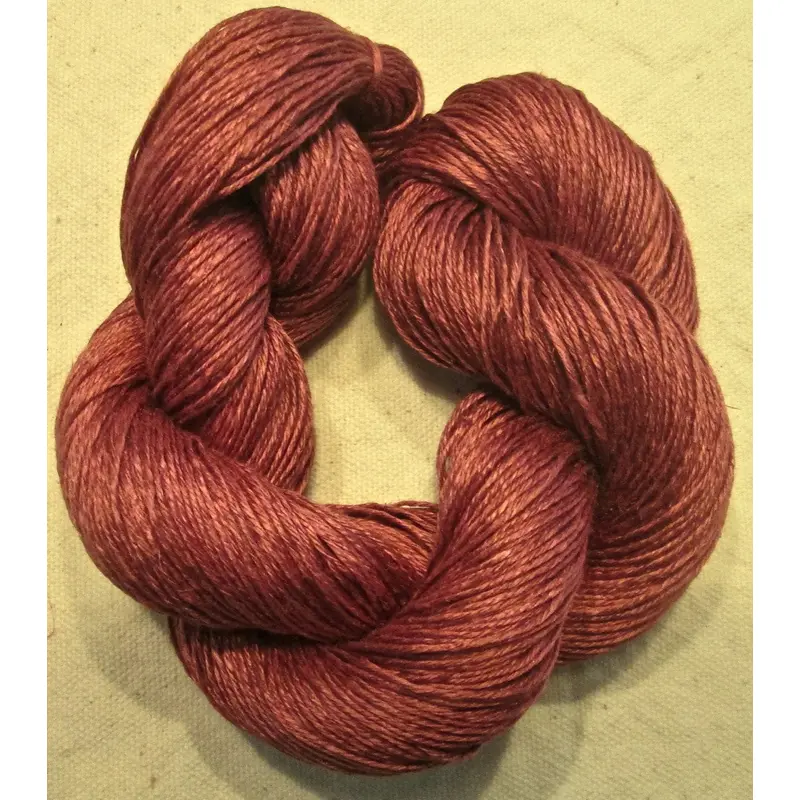 Wet Spun Linen Yarn Soft & Durable "Brick Red"