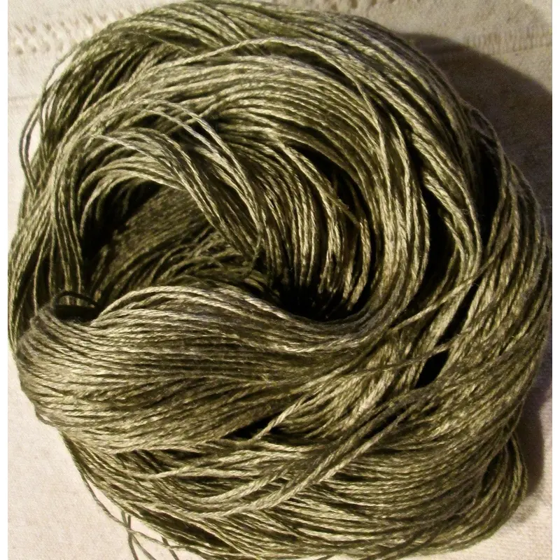 Wet Spun Linen Yarn Soft & Durable "Olive"
