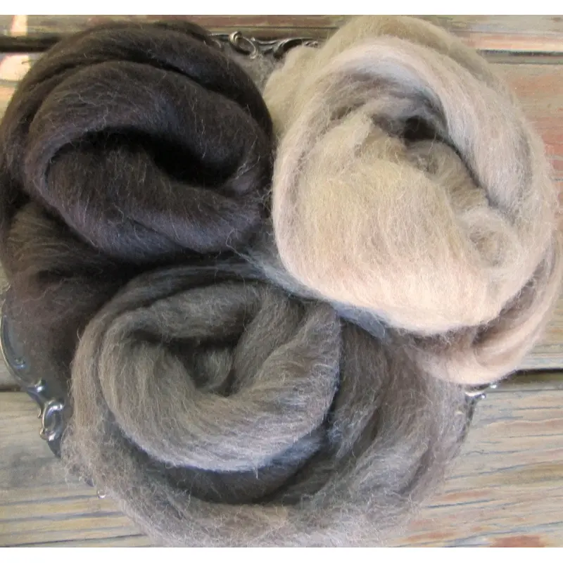 Your Choice High Quality Shetland Top Ecru, Fawn, Brown-black or Gray