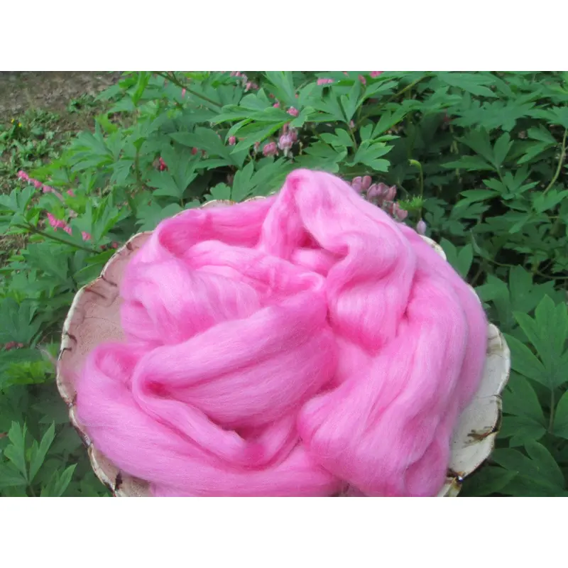 Hot Pink Superfine Merino Top