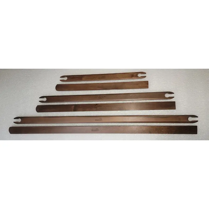 Kromski WALNUT Shuttles & Pick Up Sticks for Harp Forte Rigid Heddle Loom