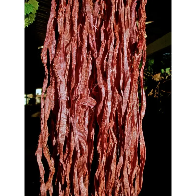 Ramblin' Rose Recycled Sari Silk Ribbon Yarn 5 Yards