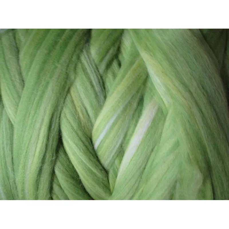 Super Fine & Organic Light Greens Multi Merino Silk Blend DHG Merino