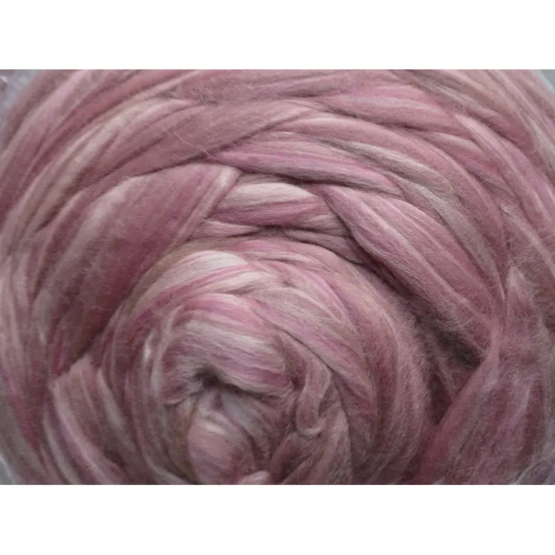 Super Fine & Organic Smokey Pinks Multi Color 19 Micron DHG Merino