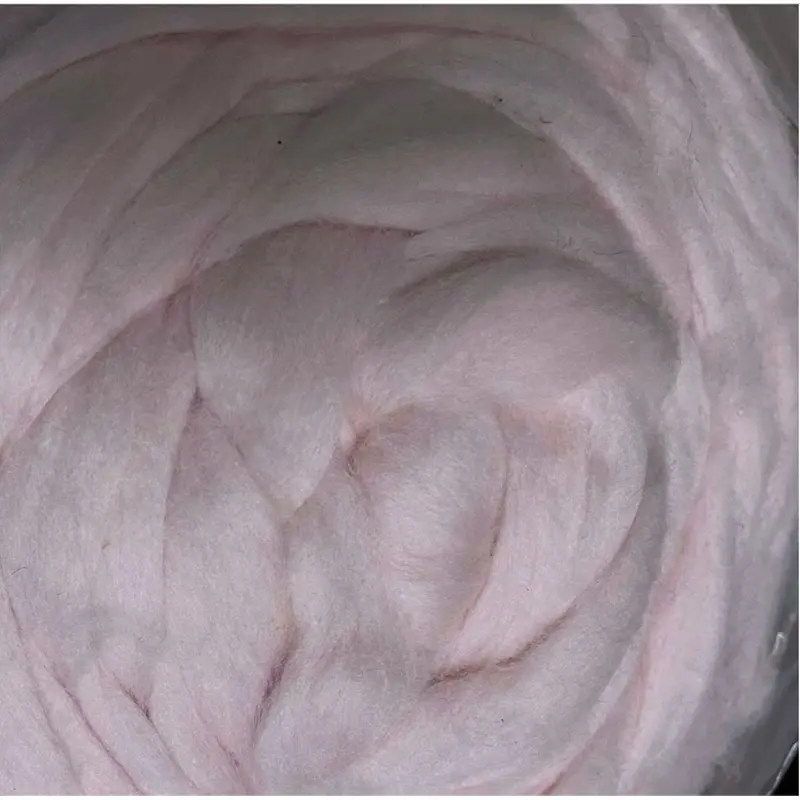 Super Fine & Organic Light Pastel Pink Color 19 Micron DHG Merino SUPERFAST SHIPPING!