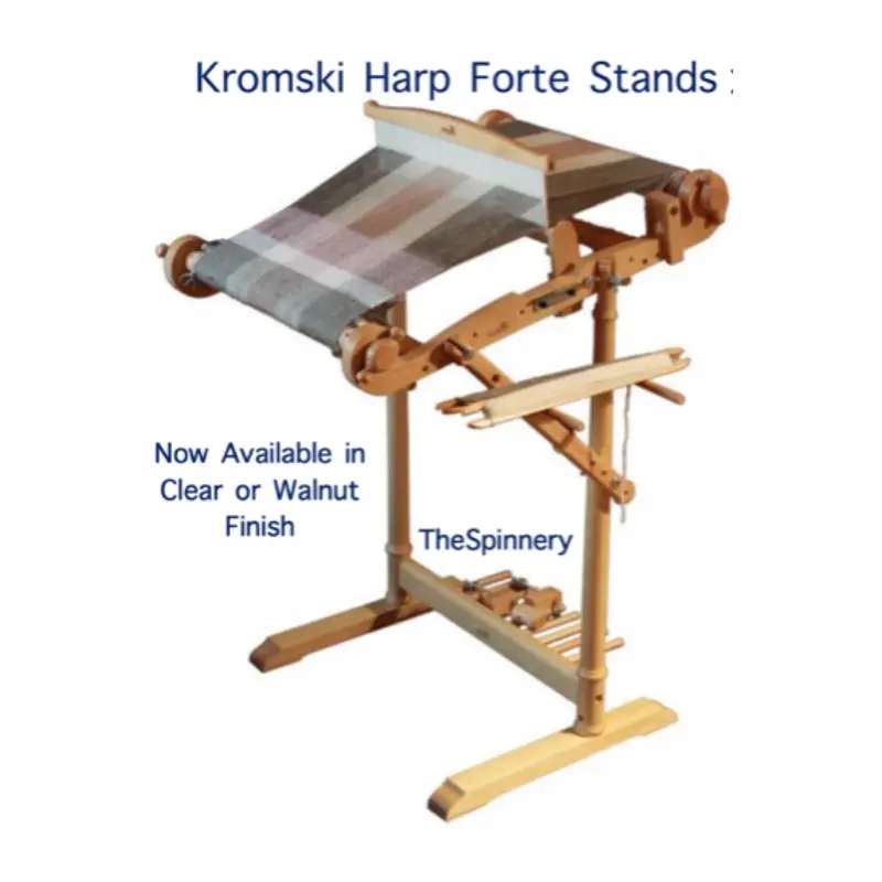 WALNUT or Clear Finish Stands for Harp Forte Looms