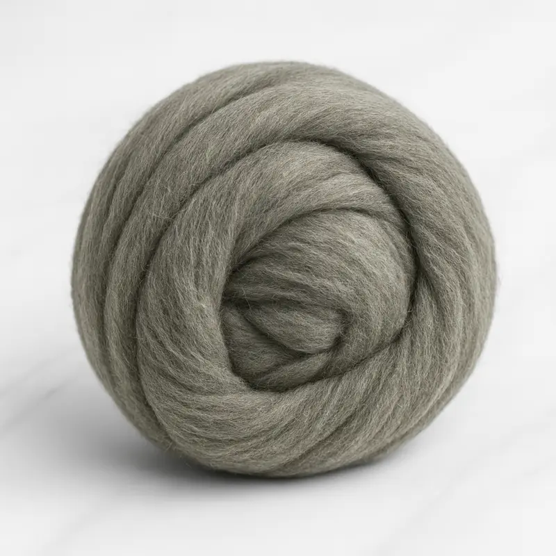Natural Gray Corriedale Cross Combed Wool Top