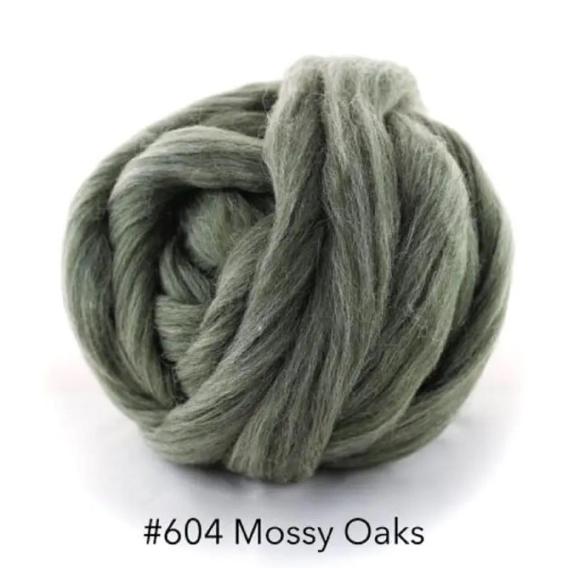 Polish Merino Wool Top - Mossy Oaks