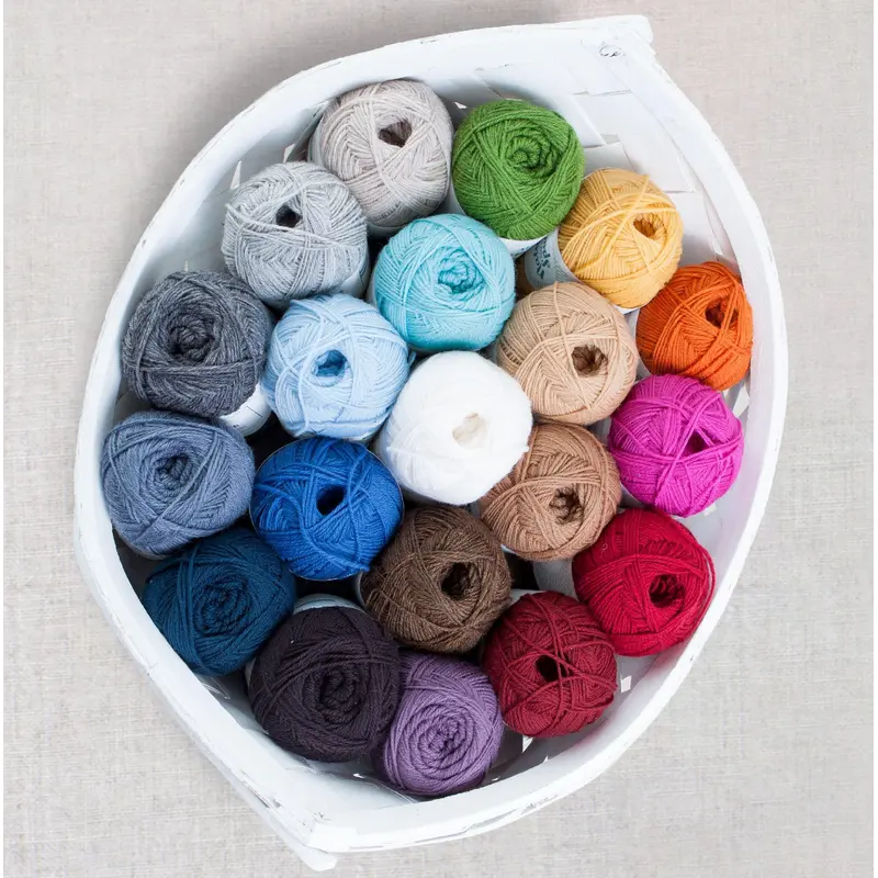 Lana Boulce Worsted Weight Yarn | 180 Yards | 100% Wool Twisted around Nylon Cord