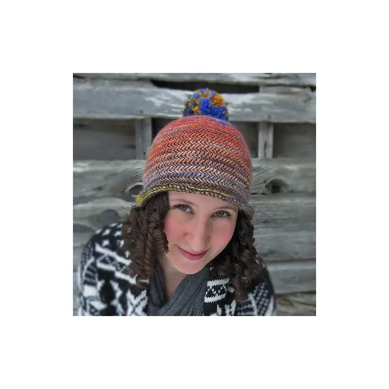 Herringbone Hat Pattern - Uneek / Harvest Worsted
