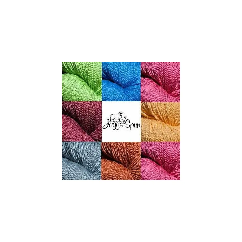 Jagger Spun Maine Line Yarn Cones | 3/8 Sport Weight | 1lb Cone, 1,490 Yards | 100% Wool
