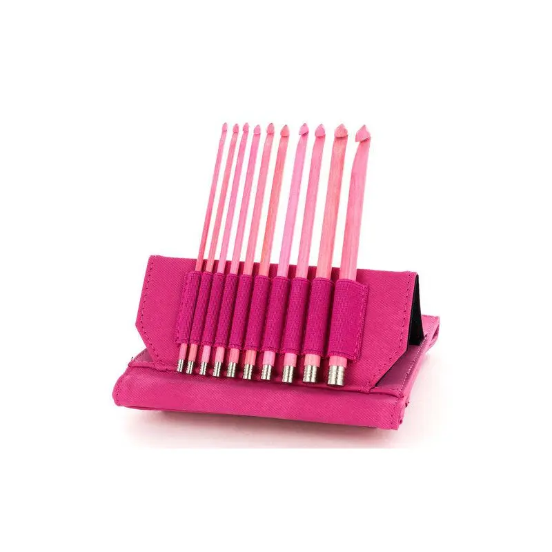 Lykke Blush 6" Crochet Hook Set with Carrying Case | 10 Crochet Hooks Size US E - M