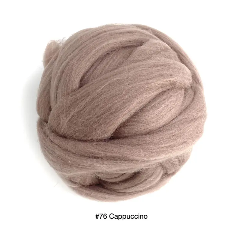 Polish Merino Wool Top - Cappuccino