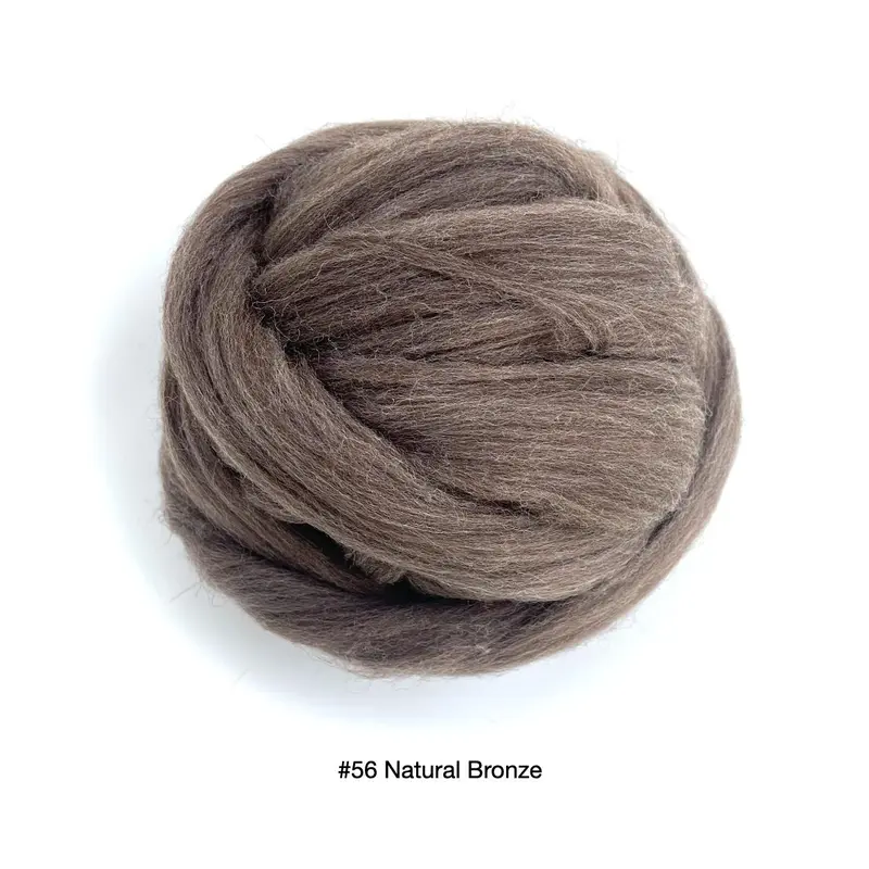 Polish Merino Wool Top - Natural Bronze