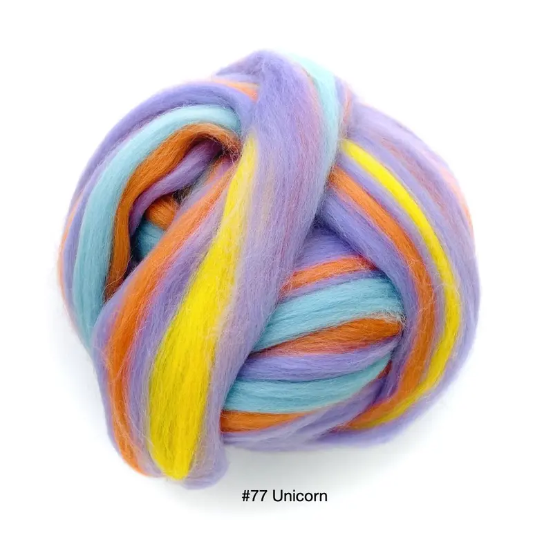 Polish Merino Wool Top - Unicorn