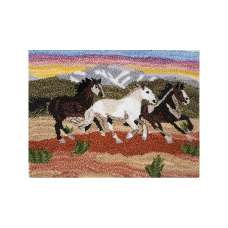 Punch Needle Kit - 3 Colorado Horses