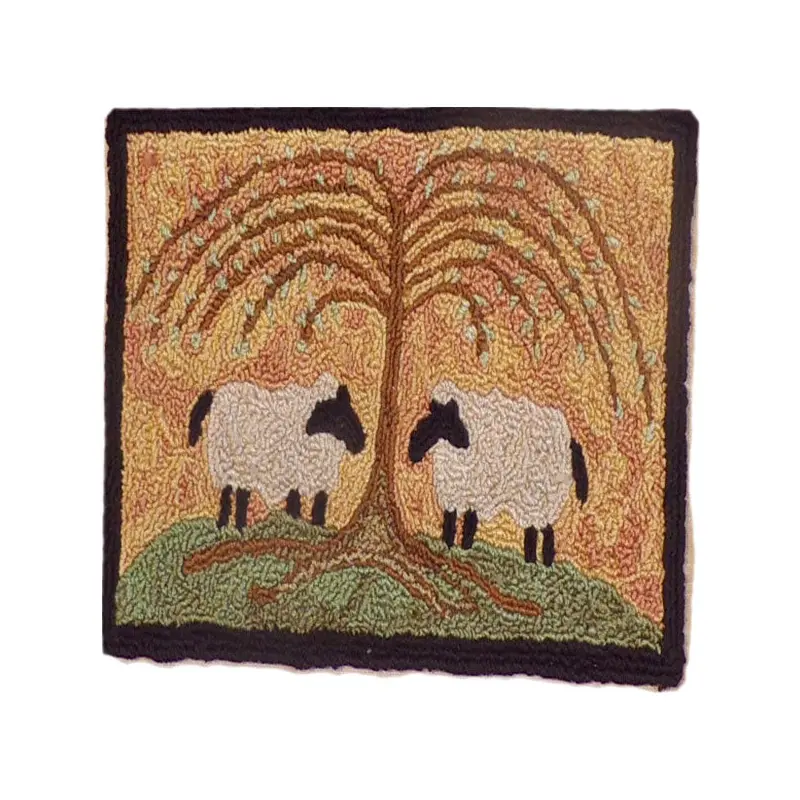 Punch Needle Kit  - Grazing Twin Sheep