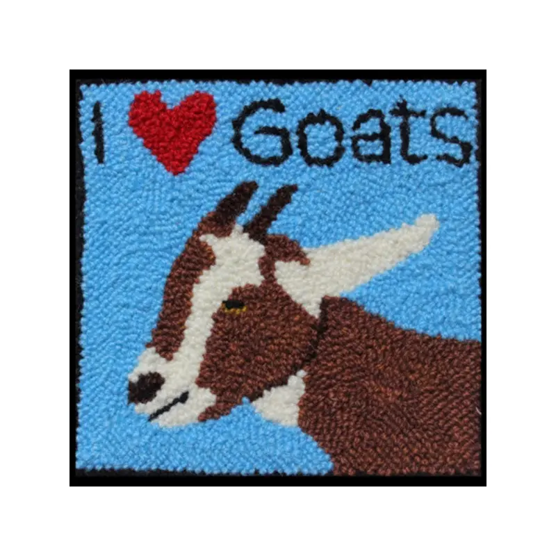 Rug Punch Kit - I Love Goats
