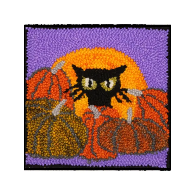 Rug Punch Kit - Pumpkin Kitty