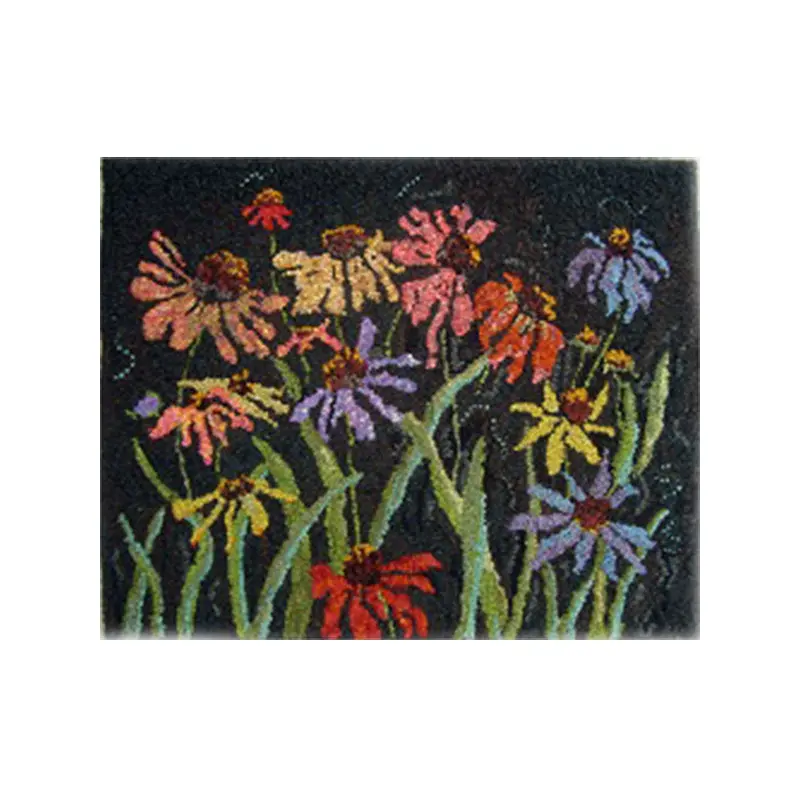 Sharon Smith Rug Hooking Pattern - Coneflowers