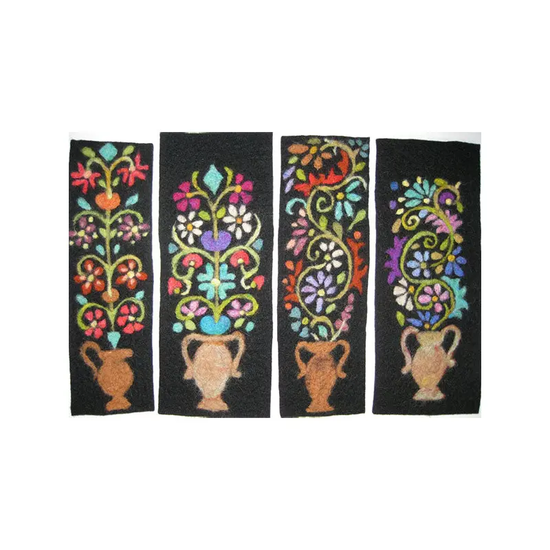 Tapestry Felting Kit - Floral Bookmarks