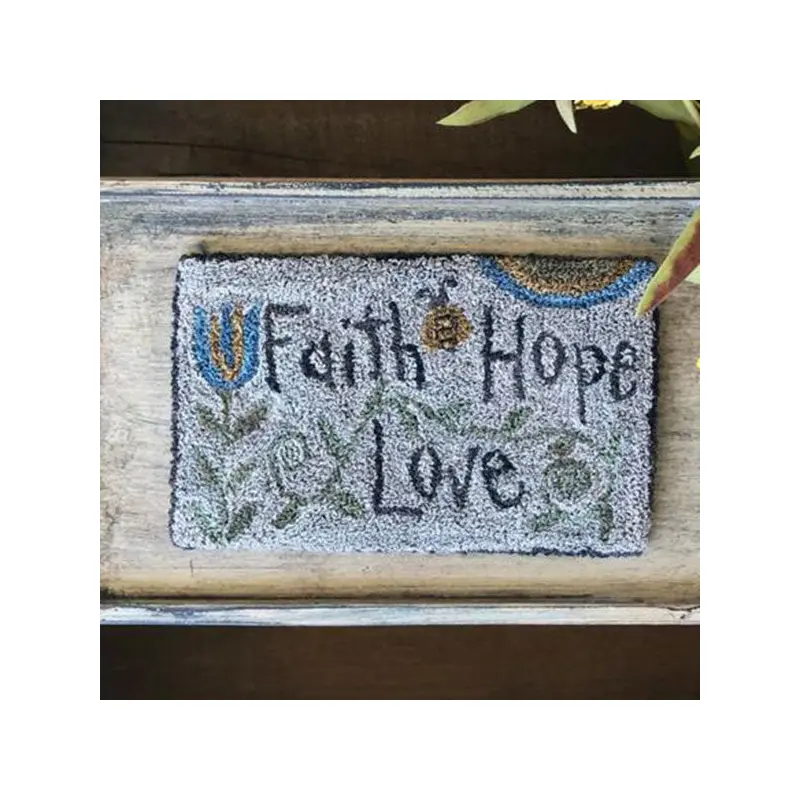 Punch Needle Kit - Faith Hope Love Bee