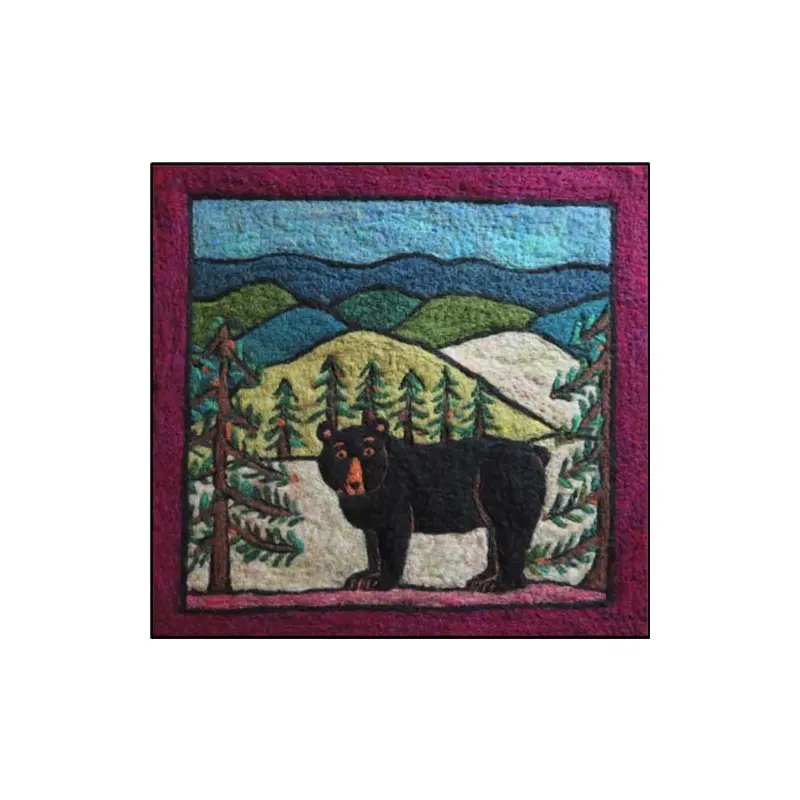 Tapestry Felting Kit - Green Mountain Black Bear