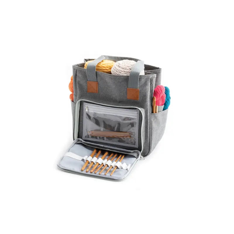 Yarn Tote with Front Pocket