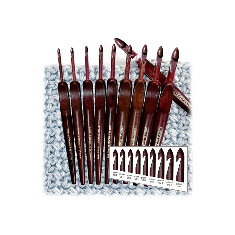 Purple Heart Ergonomic Crochet Hook