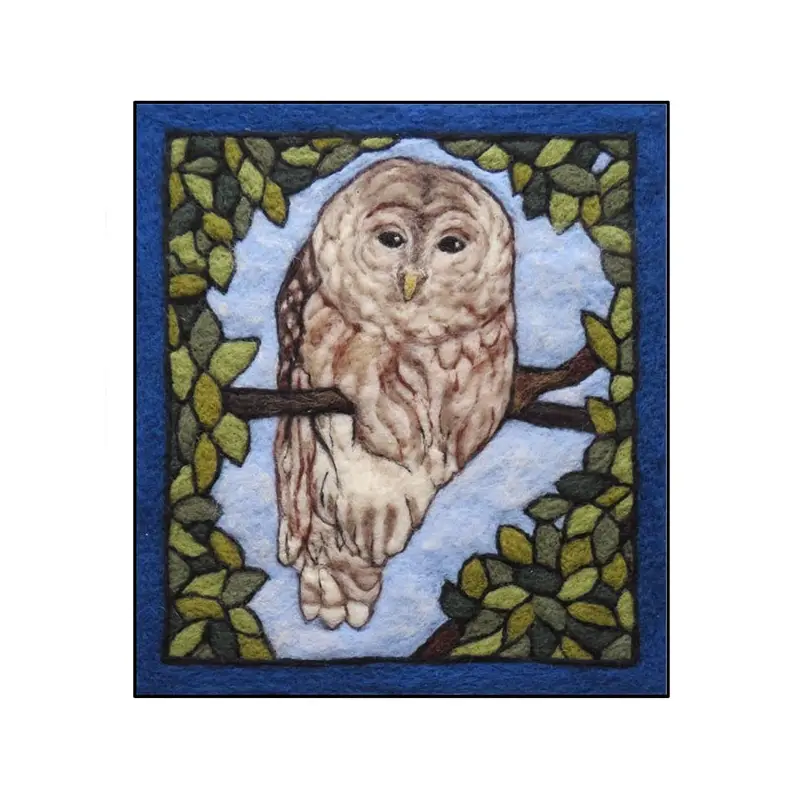Tapestry Felting Kit - Barred Owl