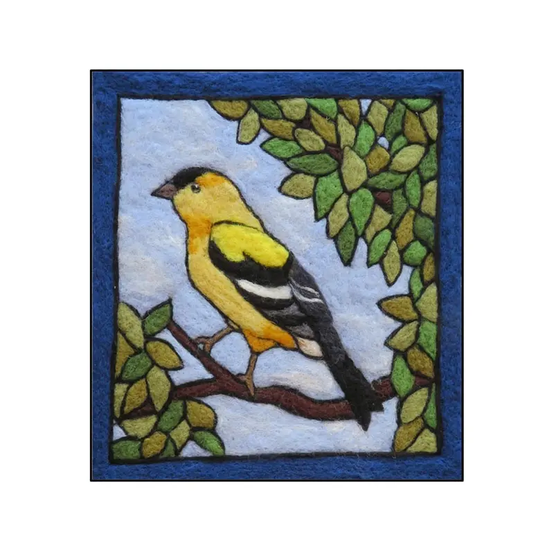 Tapestry Felting Kit - Goldfinch