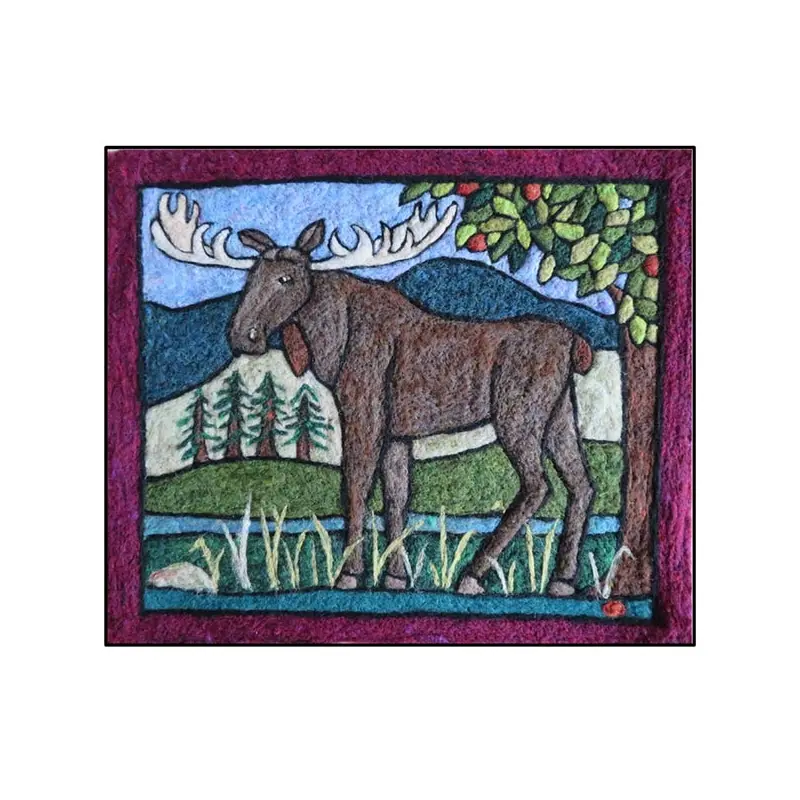 Tapestry Felting Kit - New England Moose