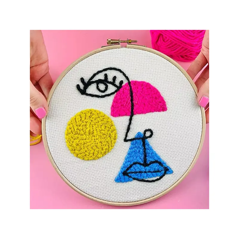 Punch Needle Kit  - Abstract Face