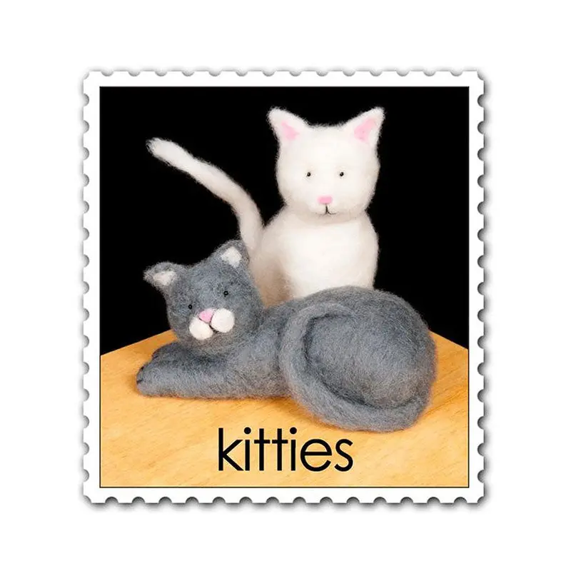 WoolPets Needle Felting Kit - Kitties
